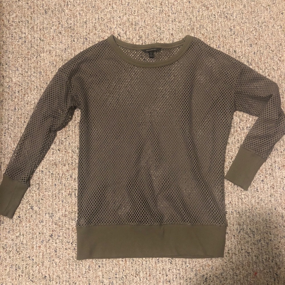 Banana Republic See Through Long Sleeve Shirt